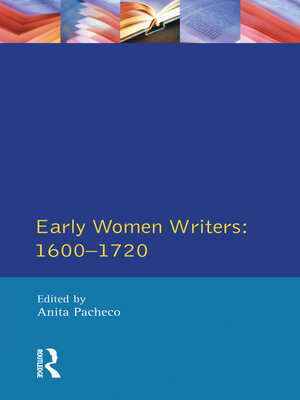 cover image of Early Women Writers